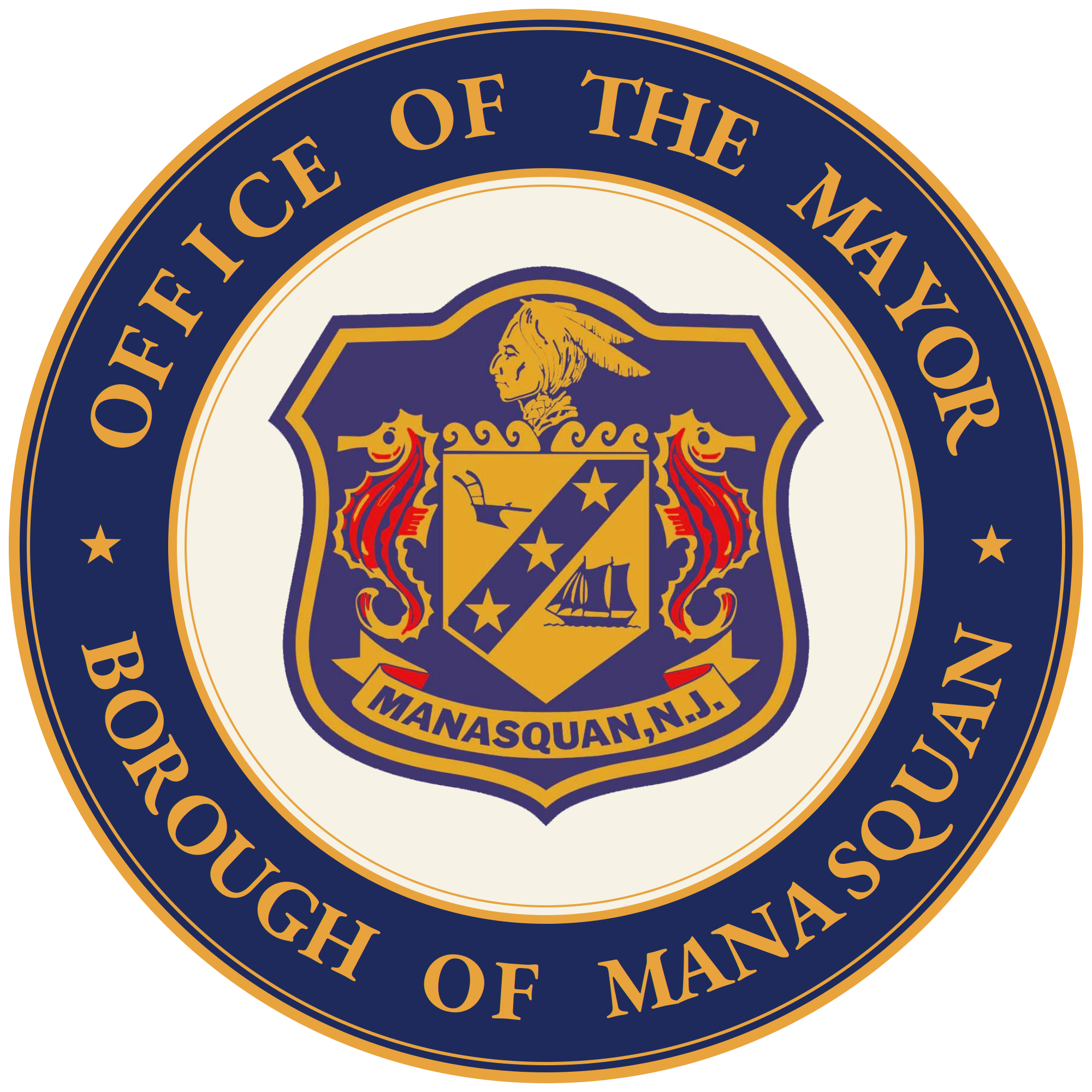 Seal of the Office of the Mayor, Borough of Manasquan